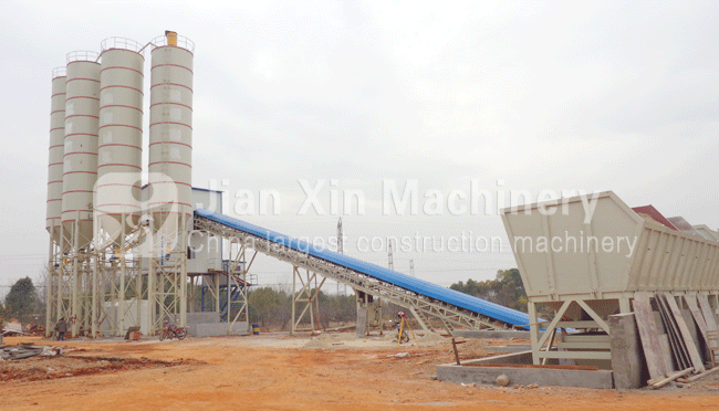 120-cubic-metre concrete batching plant