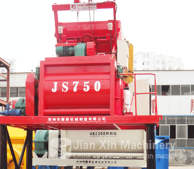 750 forced concrete mixer