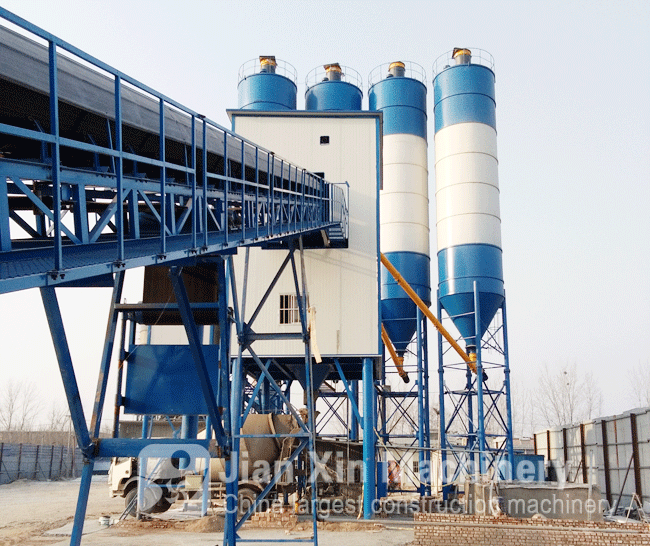 HZS120 Concrete batching plant