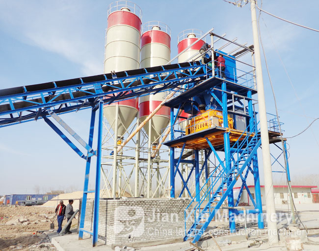 HZS60 concrete mixing station 