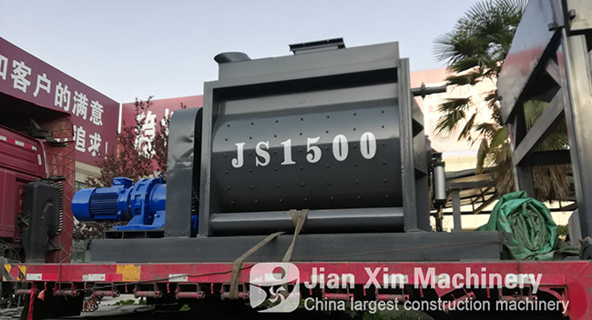 HZS90 concrete mixing station, manufactured by zhengzhou jianxin machinery, was loaded and sent to zunyi, guizhou