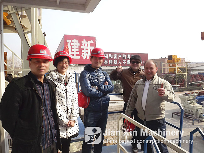  Russian customers to Zhengzhou Jianxin Machinery field trip